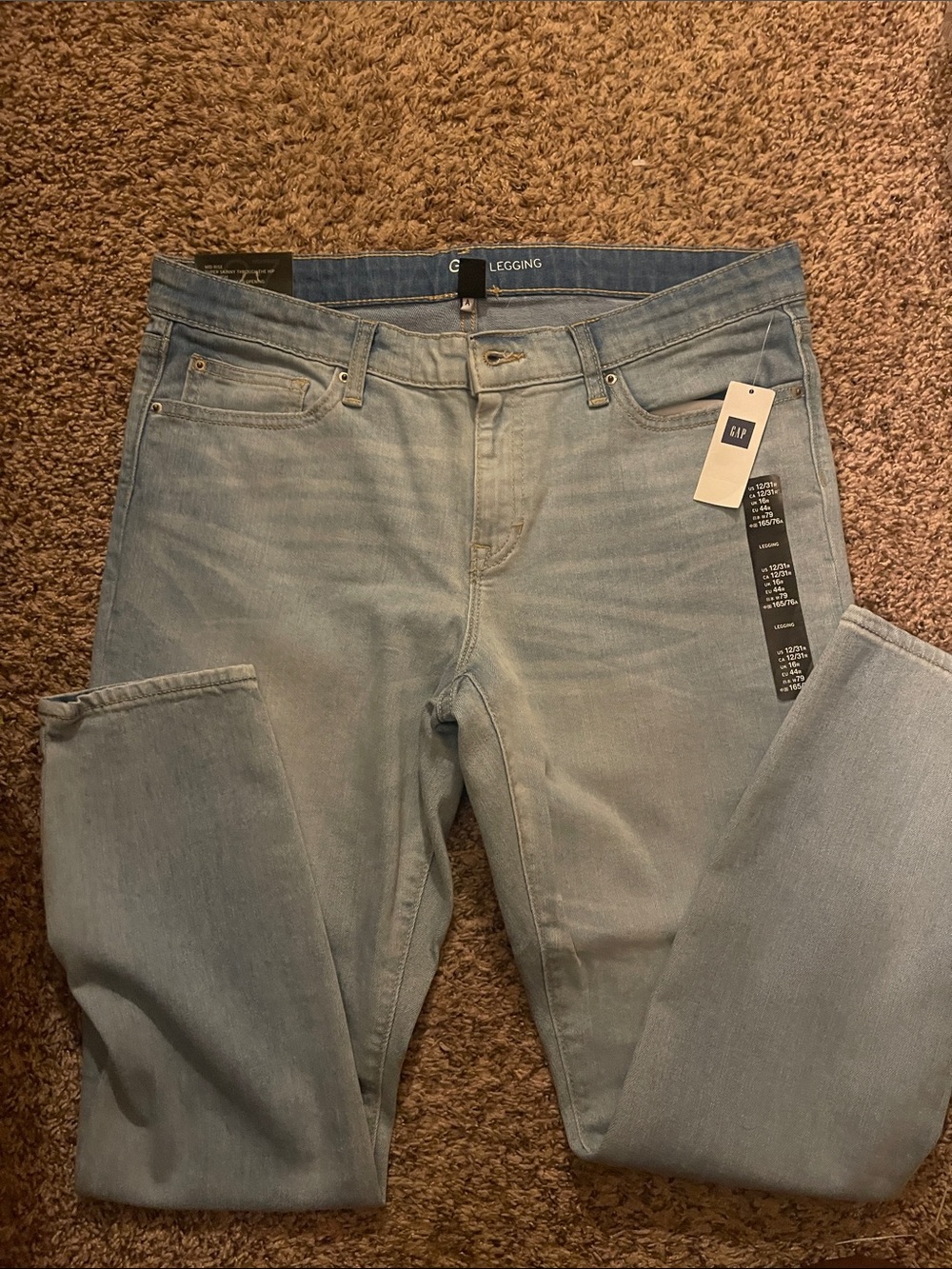 GAP Women Light Wash Denim Legging Jeans